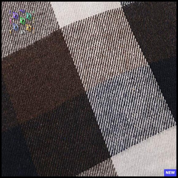 Classic Plaid Flannel Button Down Shirt Regular Fit Long Sleeve Casual - Picture 4 of 4